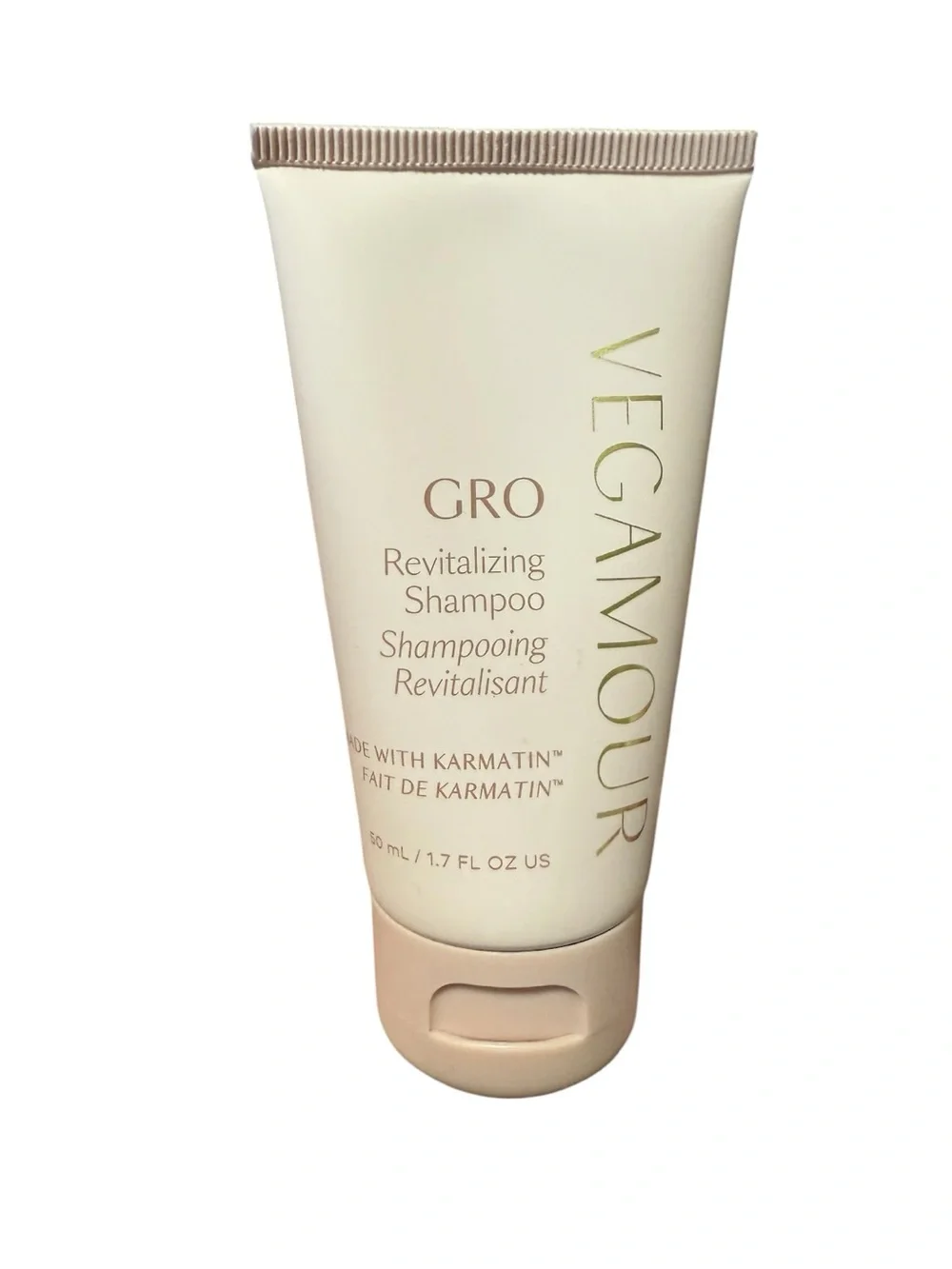 Vegamour GRO Revitalizing Shampoo with keratin travel size 1.7 oz